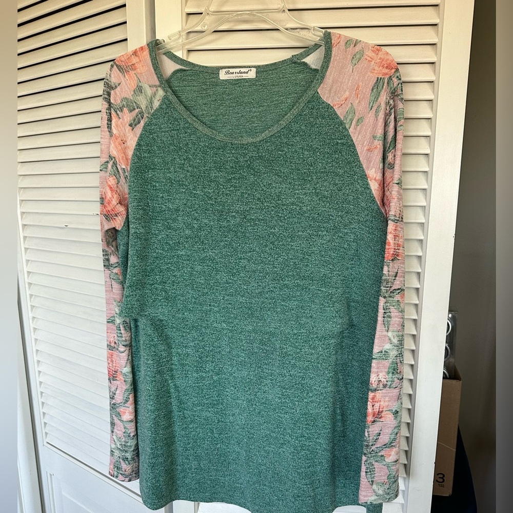 Maternity and nursing long sleeve shirt